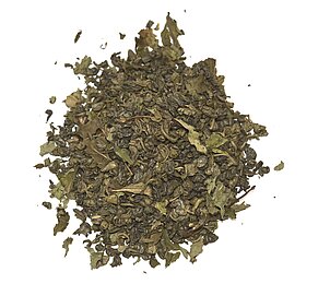 Loser grüner Tee mit Minze