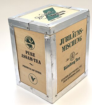 Teekiste mit "Jubiläumsmischung"